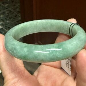 Green Jade Bangle Bracelet - Brand